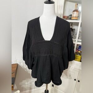 Cost Plus World Market Black Blouse
